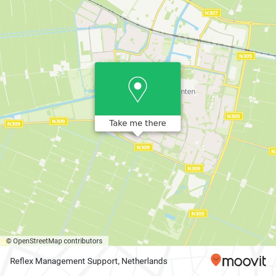 Reflex Management Support kaart