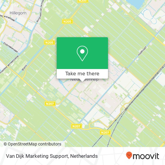 Van Dijk Marketing Support kaart