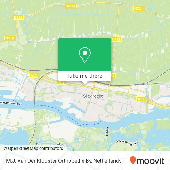 M.J. Van Der Klooster Orthopedie Bv kaart