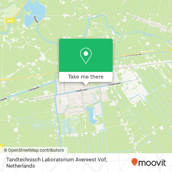 Tandtechnisch Laboratorium Avereest Vof kaart