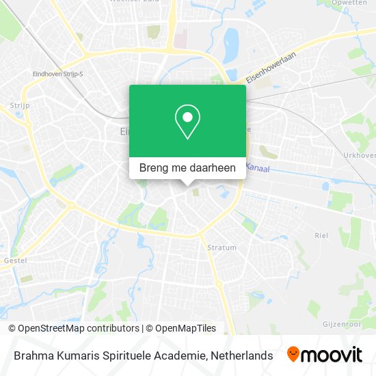 Brahma Kumaris Spirituele Academie kaart