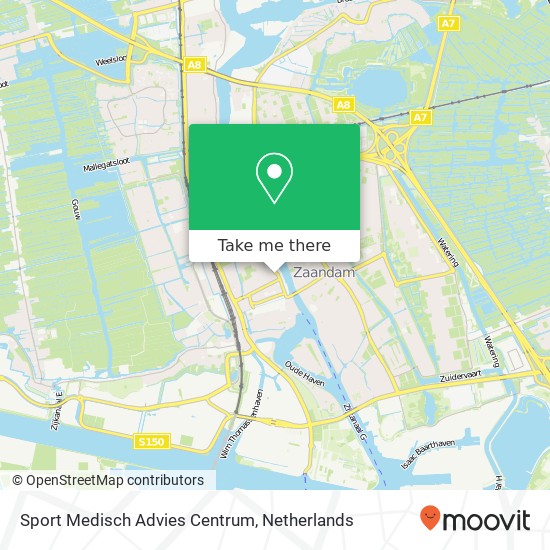 Sport Medisch Advies Centrum kaart