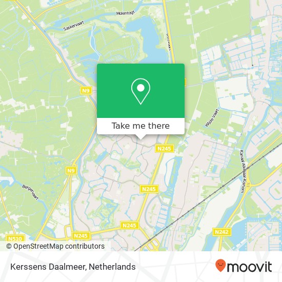 Kerssens Daalmeer kaart