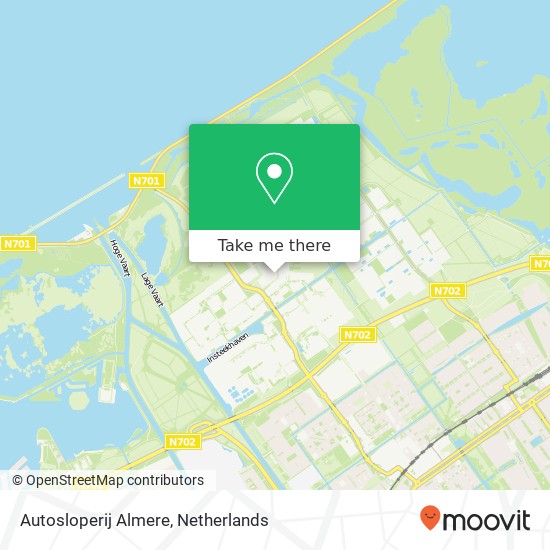Autosloperij Almere kaart
