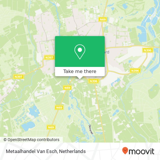 Metaalhandel Van Esch kaart