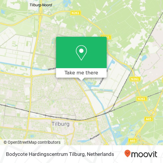 Bodycote Hardingscentrum Tilburg kaart