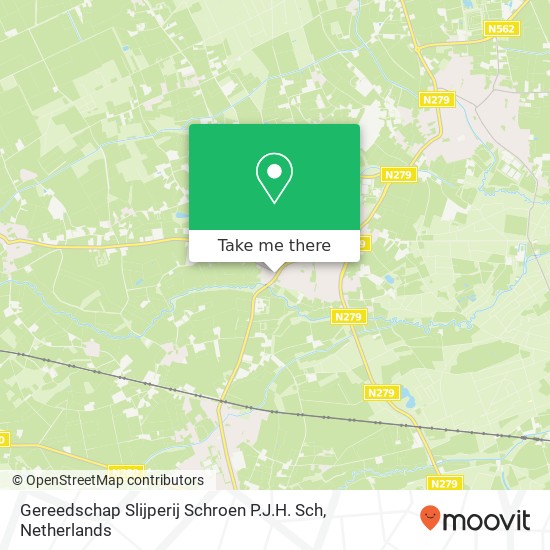 Gereedschap Slijperij Schroen P.J.H. Sch kaart