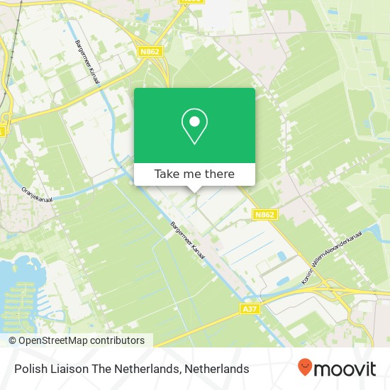 Polish Liaison The Netherlands kaart