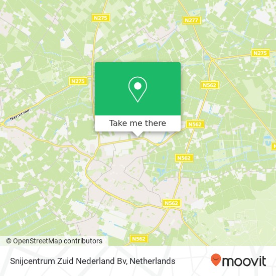 Snijcentrum Zuid Nederland Bv kaart