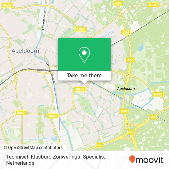 Technisch Klusburo Zonwerings- Specialis kaart