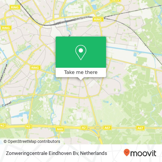 Zonweringcentrale Eindhoven Bv kaart