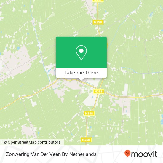 Zonwering Van Der Veen Bv kaart