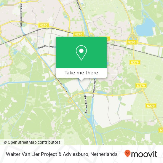Walter Van Lier Project & Adviesburo kaart