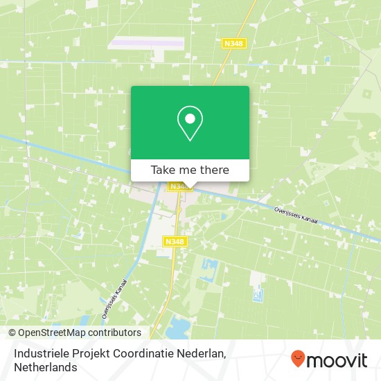 Industriele Projekt Coordinatie Nederlan kaart