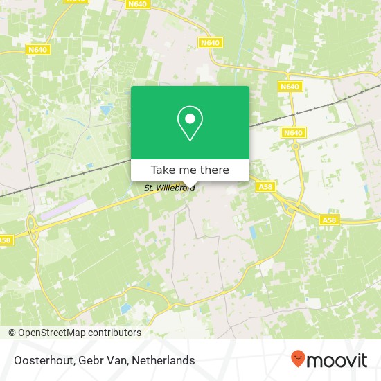 Oosterhout, Gebr Van kaart