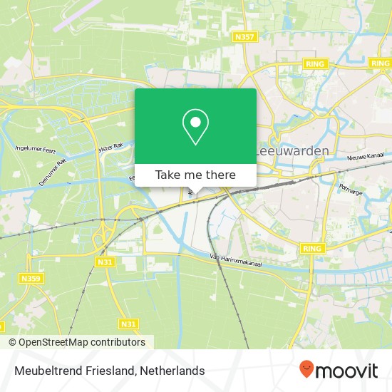 Meubeltrend Friesland kaart