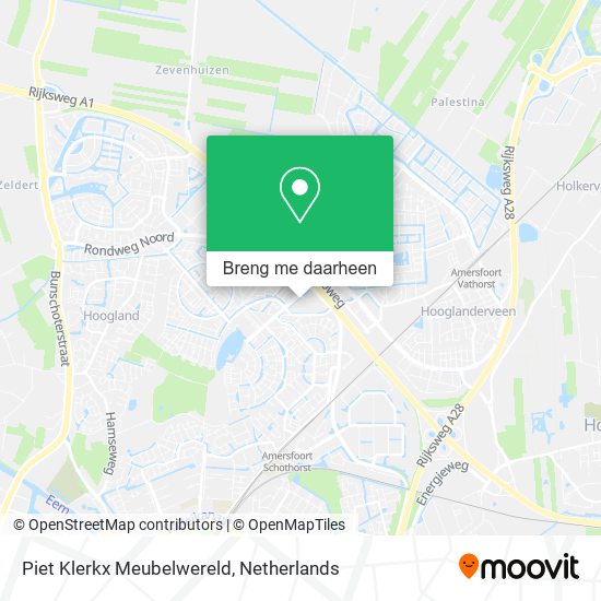 Piet Klerkx Meubelwereld kaart