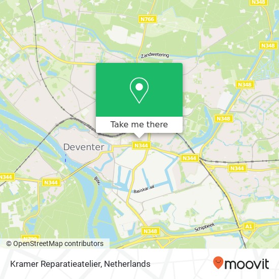 Kramer Reparatieatelier kaart