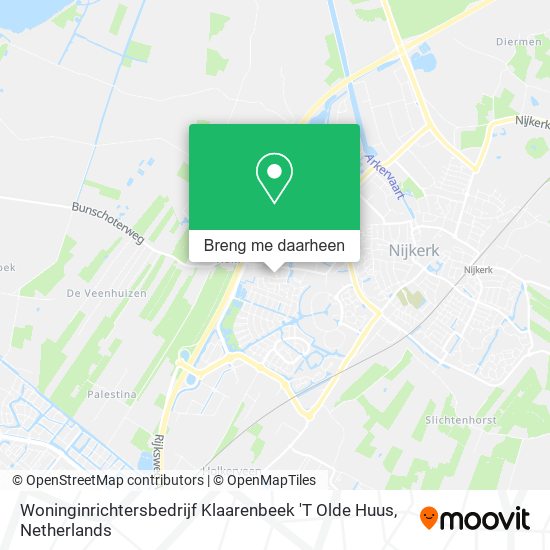 Woninginrichtersbedrijf Klaarenbeek 'T Olde Huus kaart