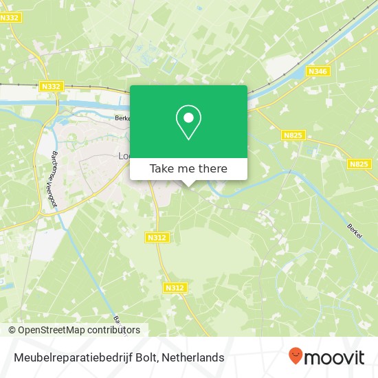 Meubelreparatiebedrijf Bolt kaart