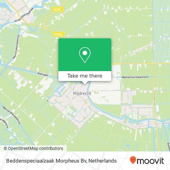 Beddenspeciaalzaak Morpheus Bv kaart