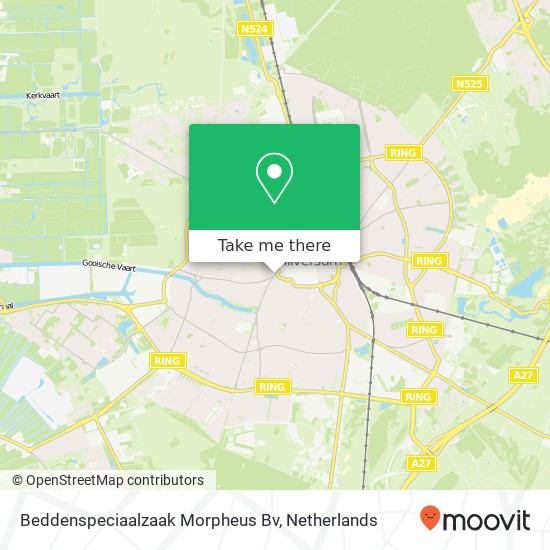 Beddenspeciaalzaak Morpheus Bv kaart