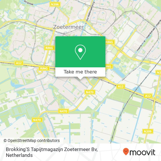 Brokking'S Tapijtmagazijn Zoetermeer Bv kaart