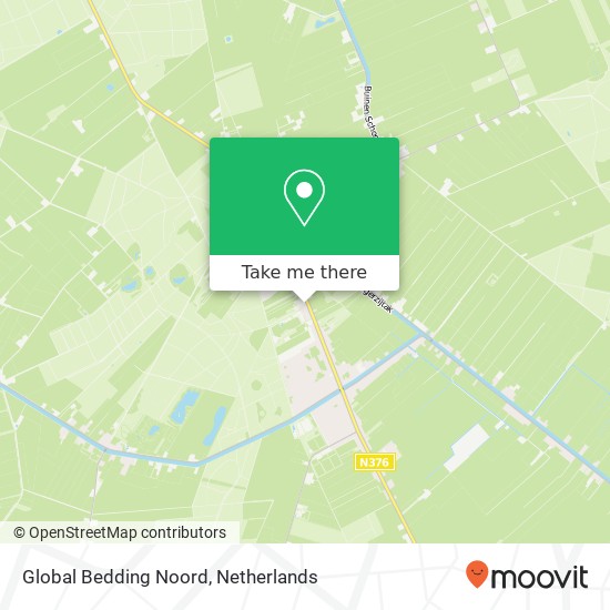 Global Bedding Noord kaart