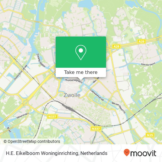 H.E. Eikelboom Woninginrichting kaart