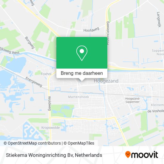 Stiekema Woninginrichting Bv kaart