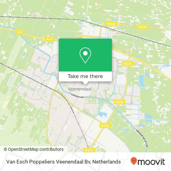 Van Esch Poppeliers Veenendaal Bv kaart