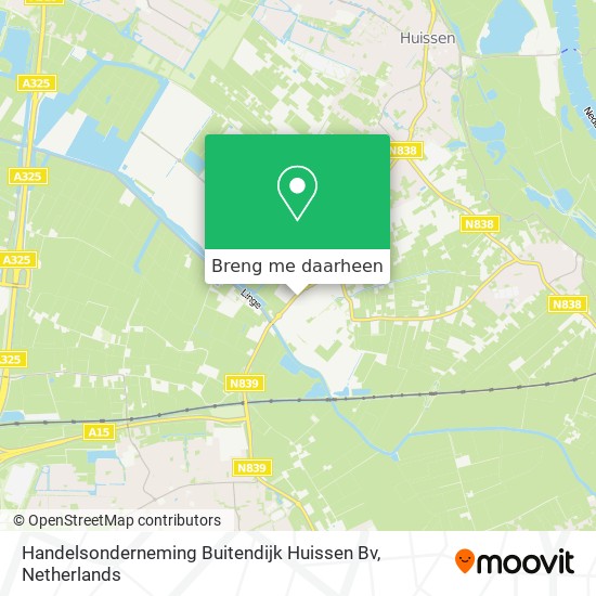 Handelsonderneming Buitendijk Huissen Bv kaart