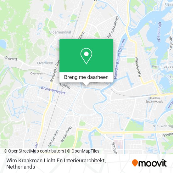 Wim Kraakman Licht En Interieurarchitekt kaart
