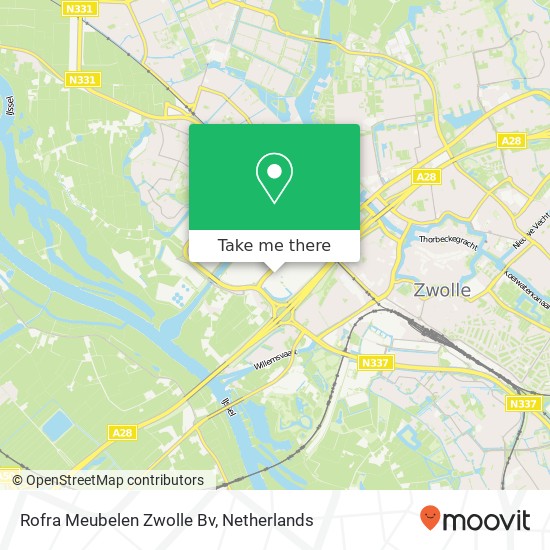 Rofra Meubelen Zwolle Bv kaart