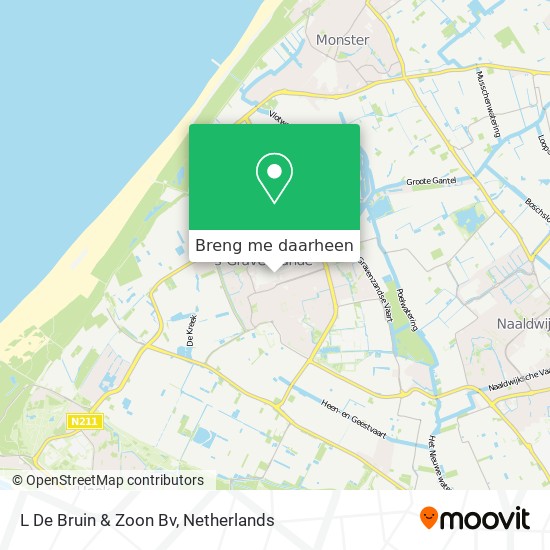 L De Bruin & Zoon Bv kaart