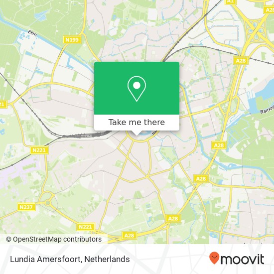 Lundia Amersfoort kaart