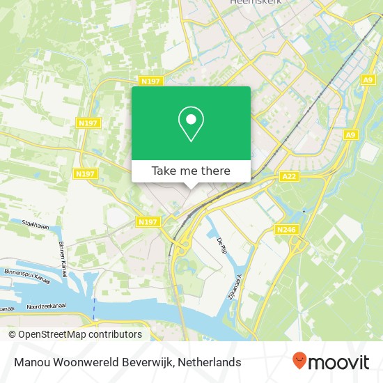 Manou Woonwereld Beverwijk kaart