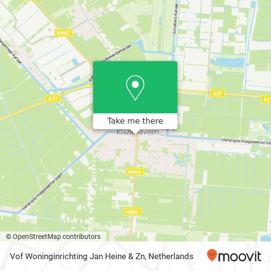 Vof Woninginrichting Jan Heine & Zn kaart