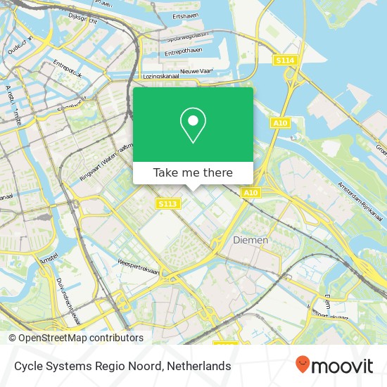 Cycle Systems Regio Noord kaart