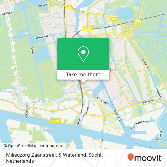 Milieuzorg Zaanstreek & Waterland, Sticht kaart