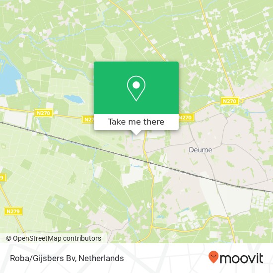 Roba/Gijsbers Bv kaart