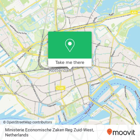 Ministerie Economische Zaken Reg Zuid-West kaart