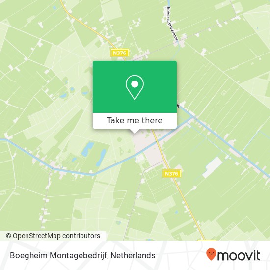 Boegheim Montagebedrijf kaart
