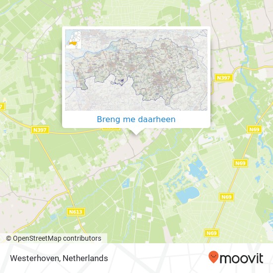 Westerhoven kaart