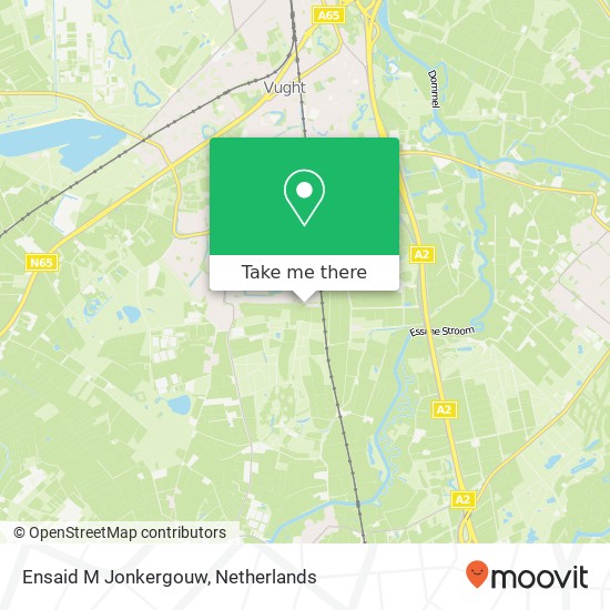 Ensaid M Jonkergouw kaart
