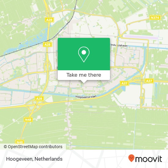 Hoogeveen kaart