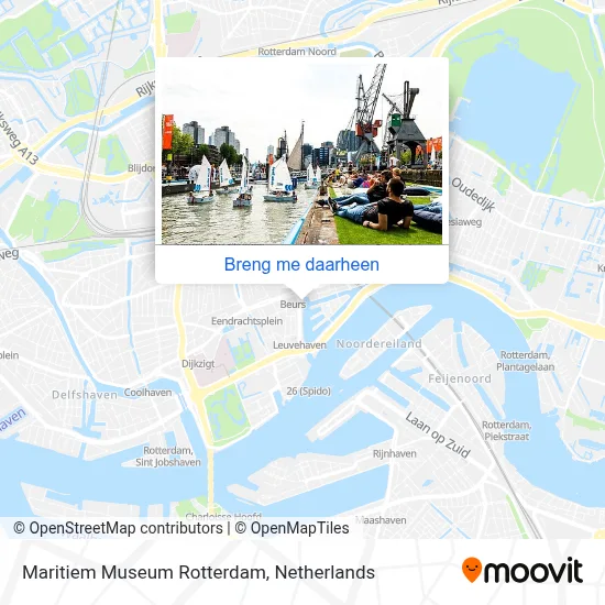 Maritiem Museum Rotterdam kaart