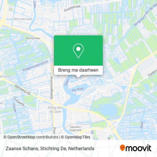 Zaanse Schans, Stichting De kaart