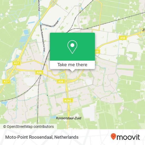 Moto-Point Roosendaal kaart