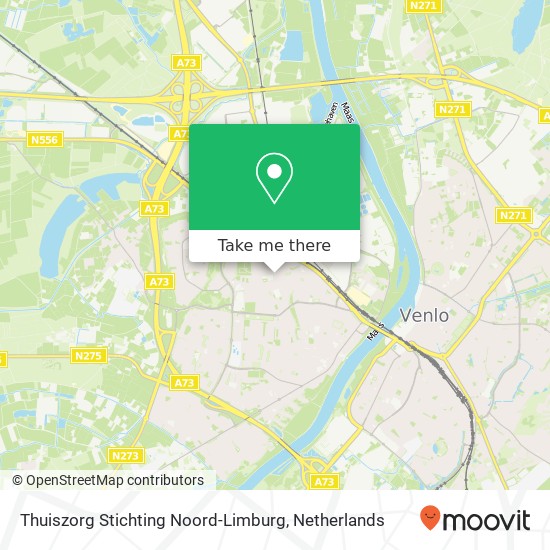 Thuiszorg Stichting Noord-Limburg kaart